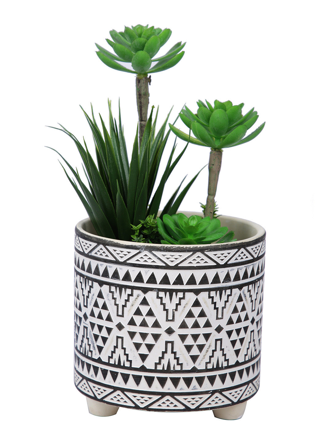 Aztec Design Small Planter  Pot - Default Title (CHC22373A)