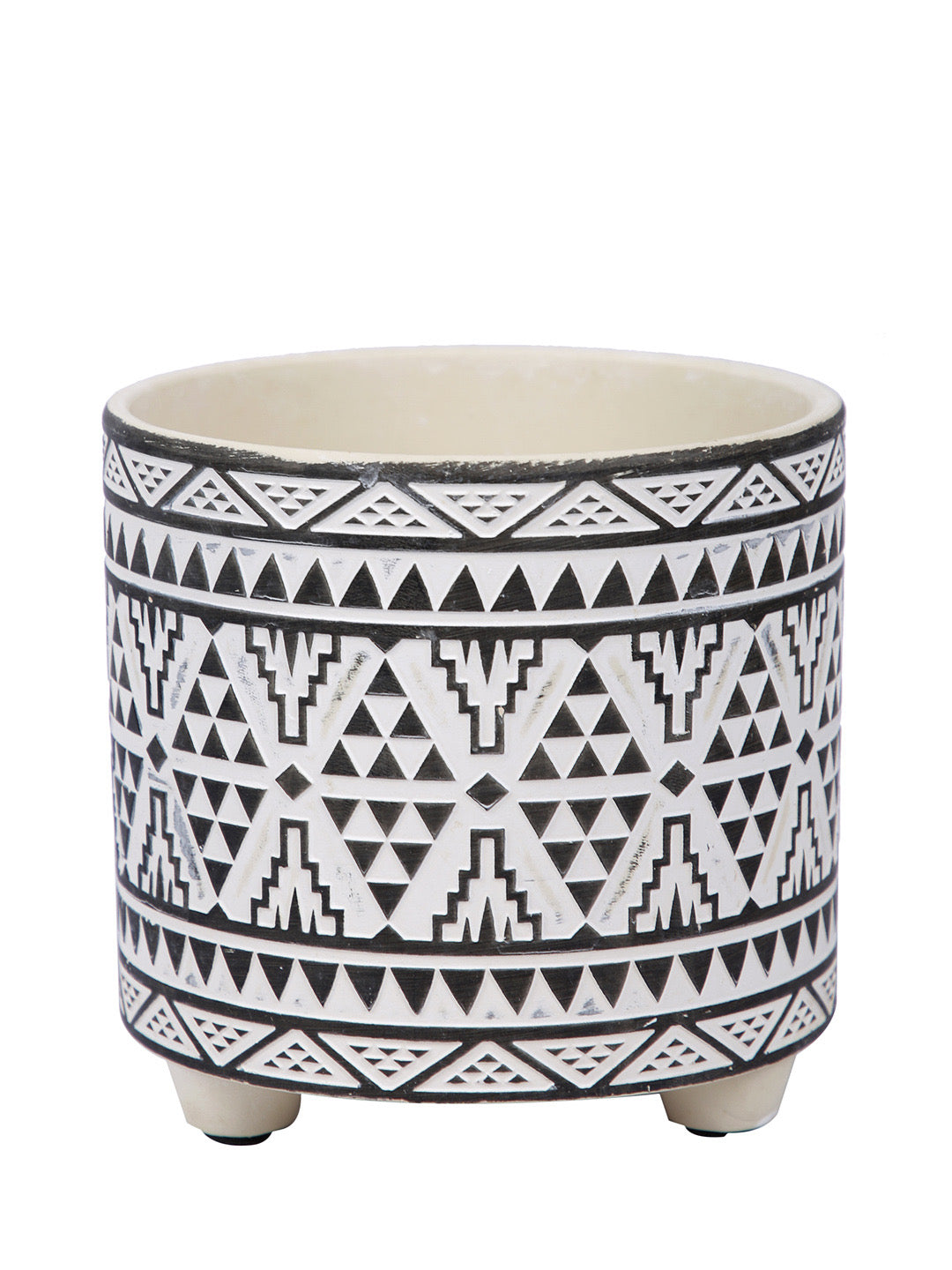 Aztec Design Small Planter  Pot - Default Title (CHC22373A)