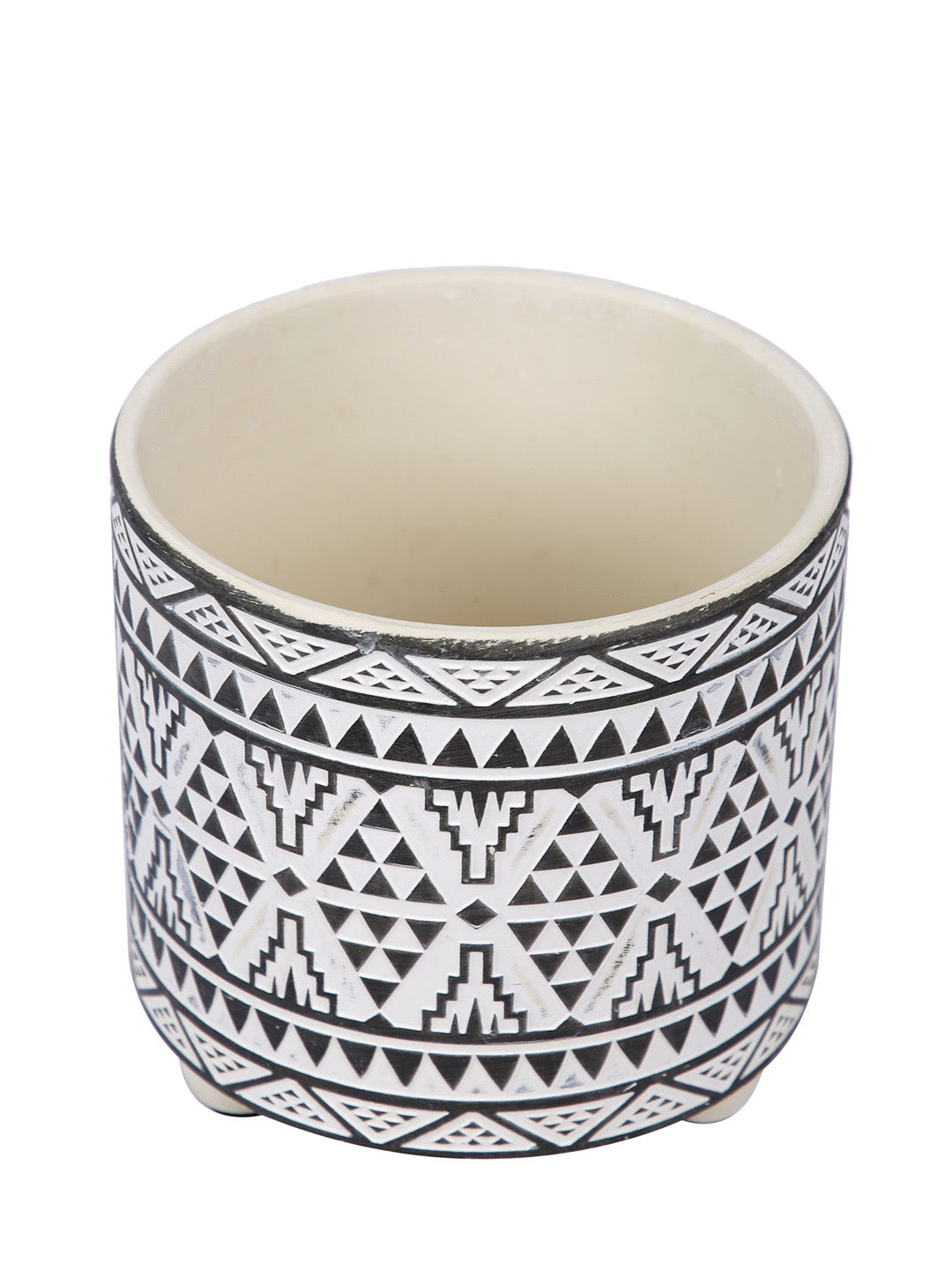 Aztec Design Small Planter  Pot - Default Title (CHC22373A)