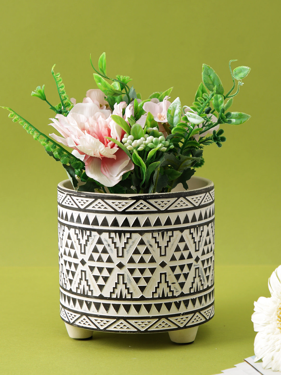 Aztec Design Small Planter  Pot - Default Title (CHC22373A)