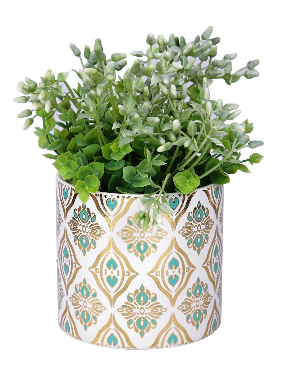 Ceramic Mandala Print Planter - Default Title (CHC22381D)