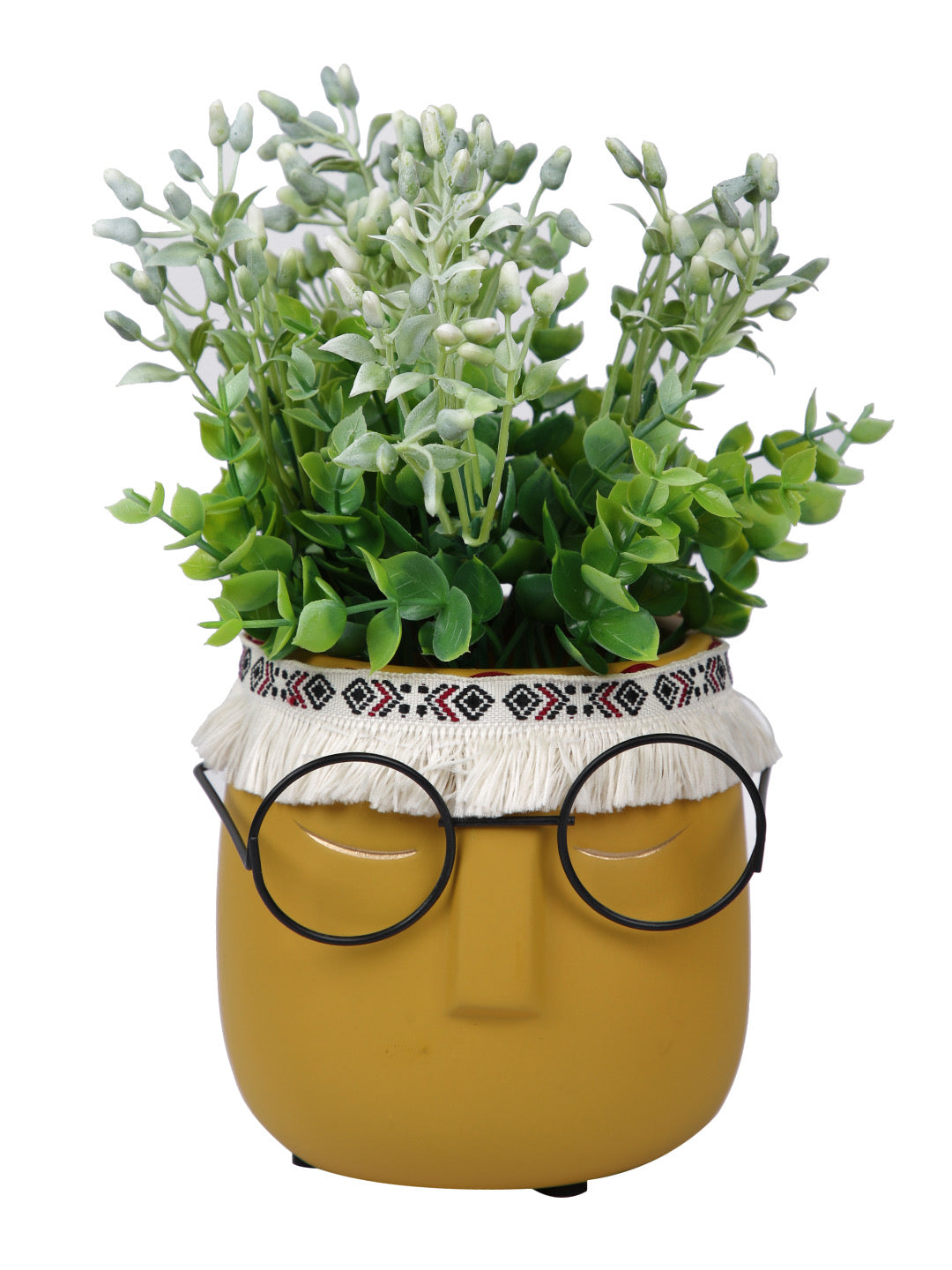 Specs Human Face Ceramic Planter - Small - Default Title (CHC22516YE)