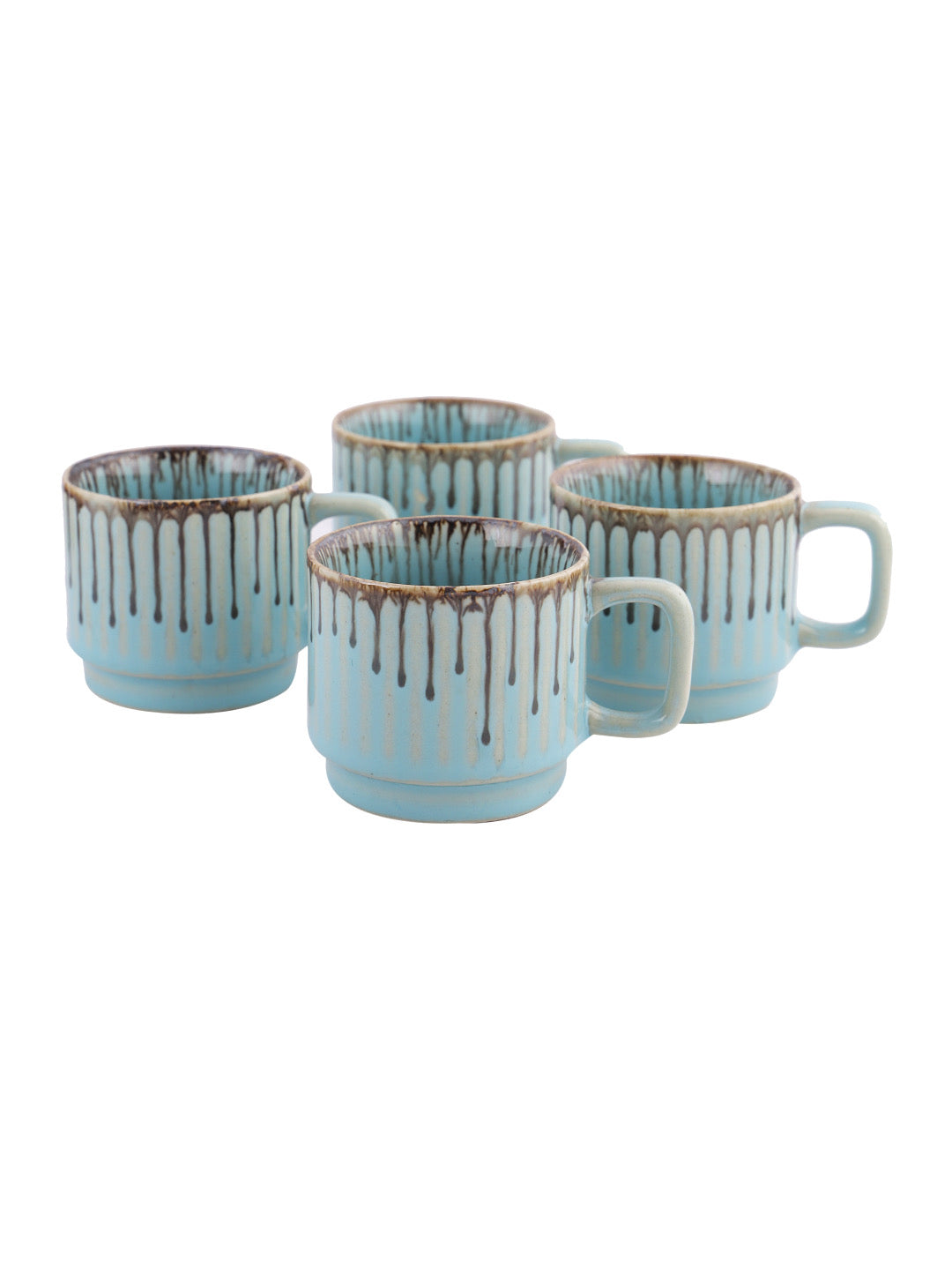 Set of 4 Ceramic Tea/Coffee Cups - Default Title (CUPO2210_4)