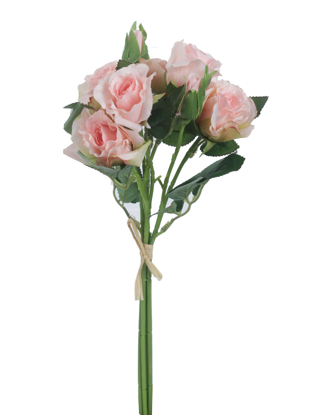 Bunch of 2 Peach Artificial Rose Sticks - Default Title (FL20387PE)
