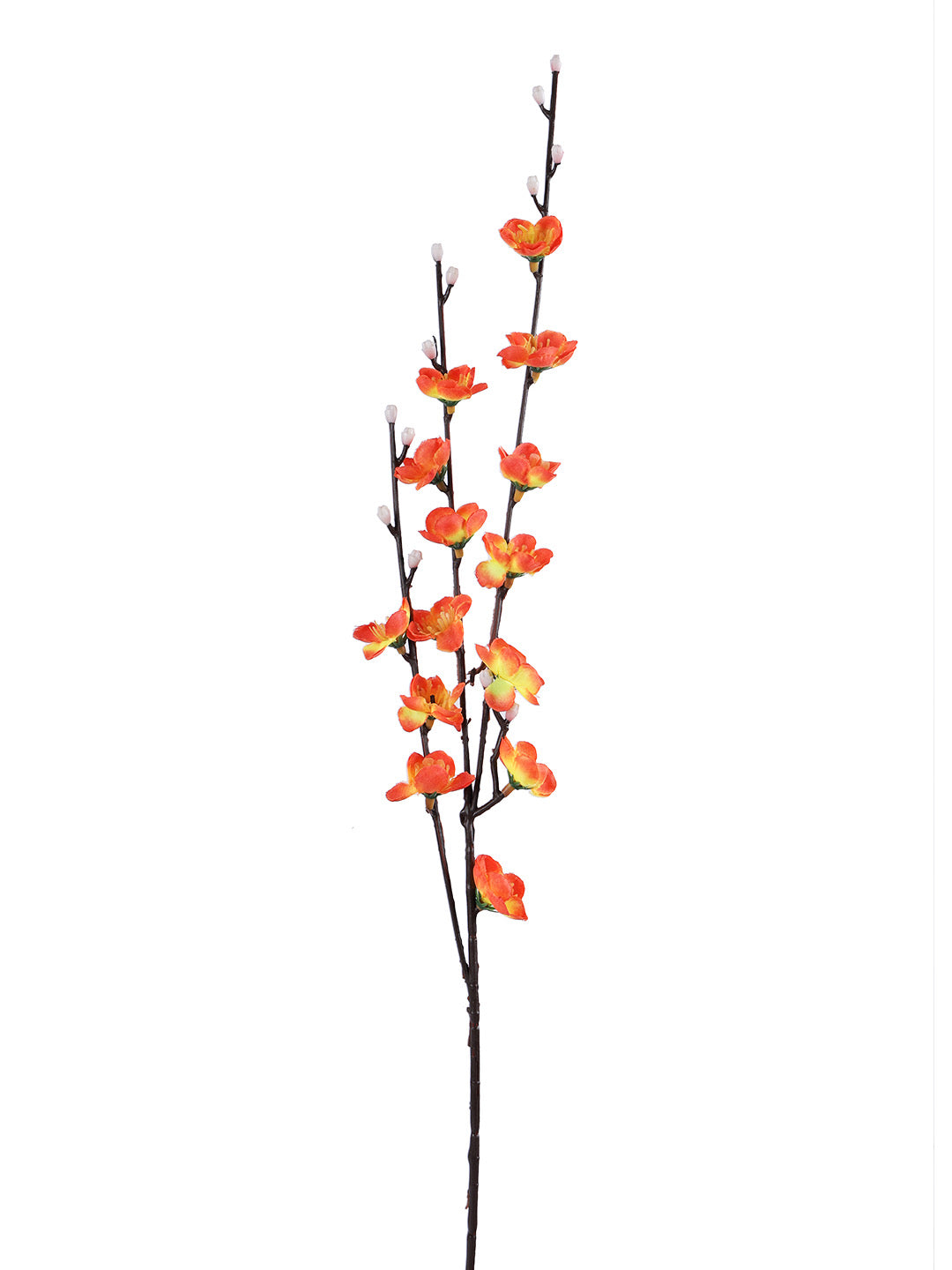 Set of 4 Orange Flower Stick - Default Title (FL22373OR_4)