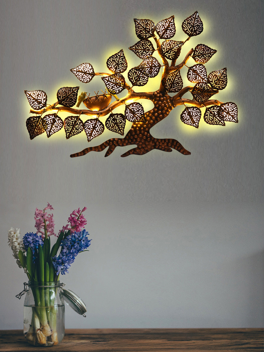 Vibrant birds and trees wall decor - Default Title (JDPSK2122)