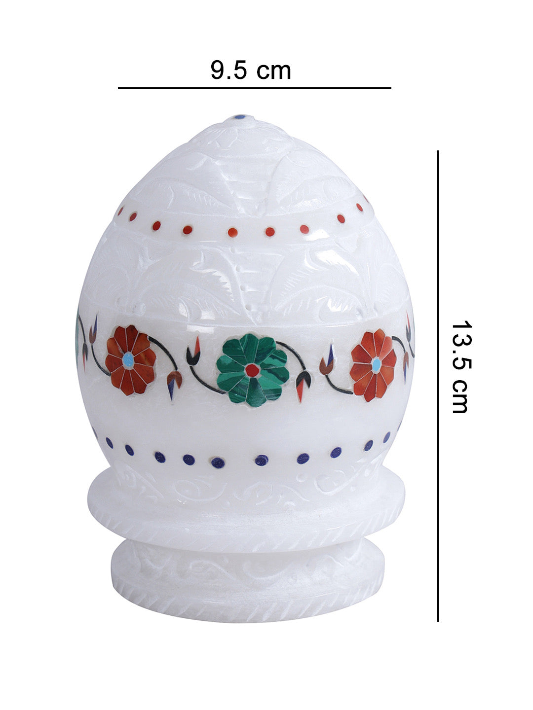 Marble Oval Shaped Tealight Holder - Default Title (MARA2219)