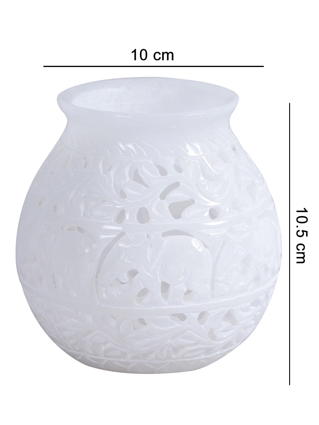 Matki Shape Marble Tealight Holder - Default Title (MARA2221)