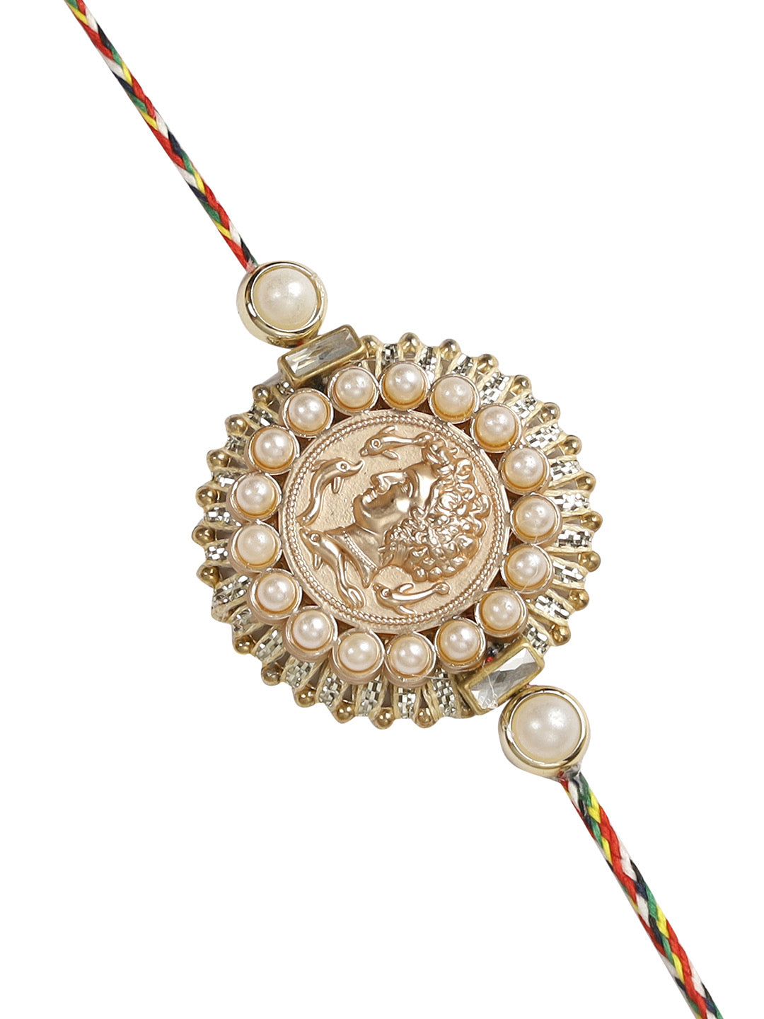 Antique Coin Styled Rakhi - Only Rakhi (PRS2208)