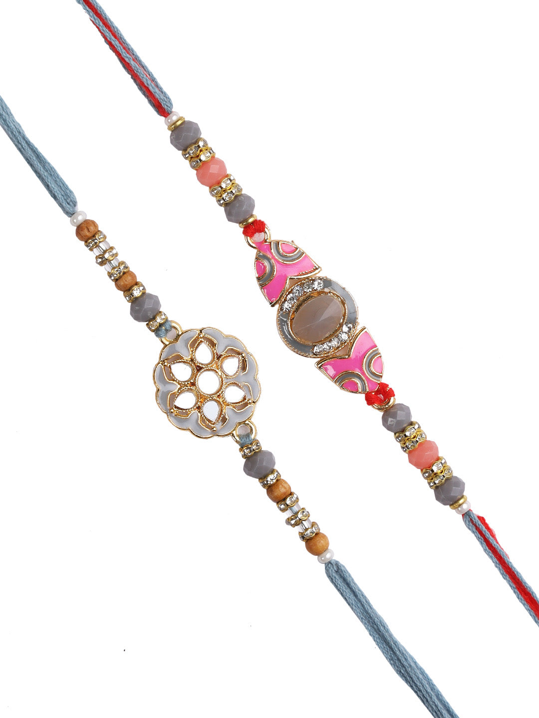 Subtle Mirrorwork Rakhi Set of Two - Only Rakhi (PST22635_2)