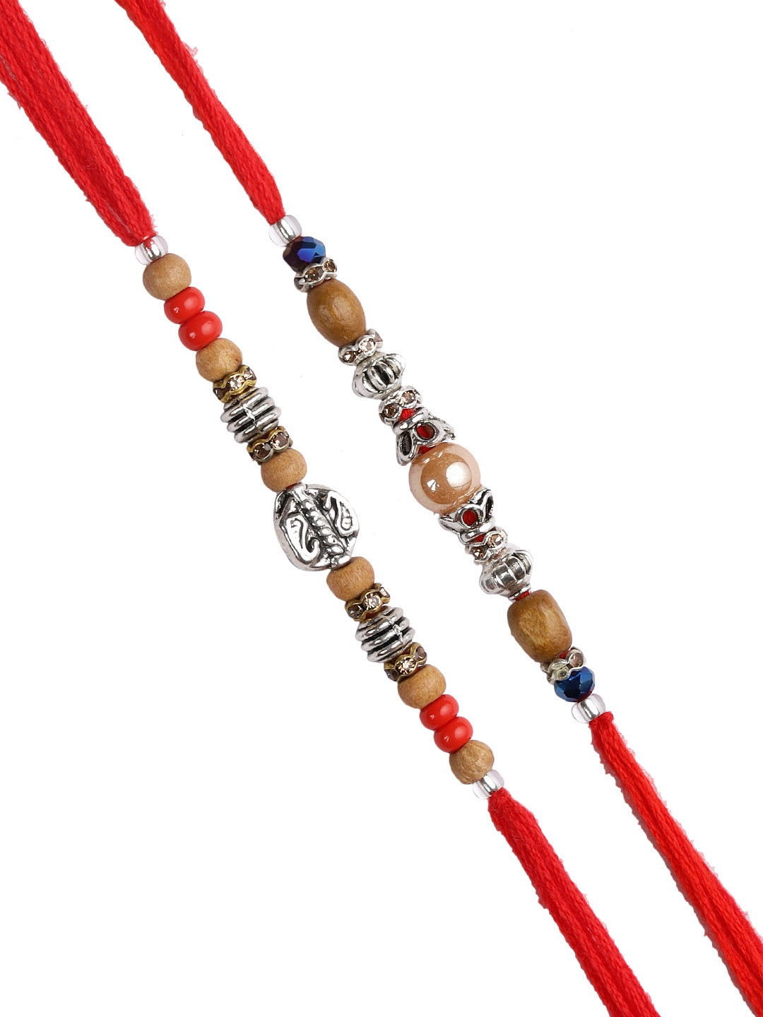 Wooden Beads Rakhi Set of Two - Only Rakhi (PST22654_2)