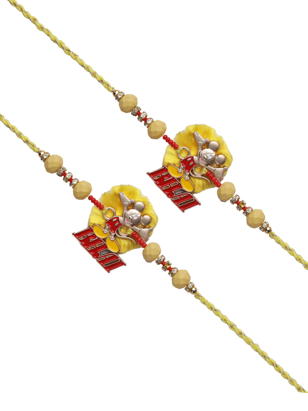 Mickey Mouse Bhai Rakhi Set of Two - Only Rakhi (PST22673_2)