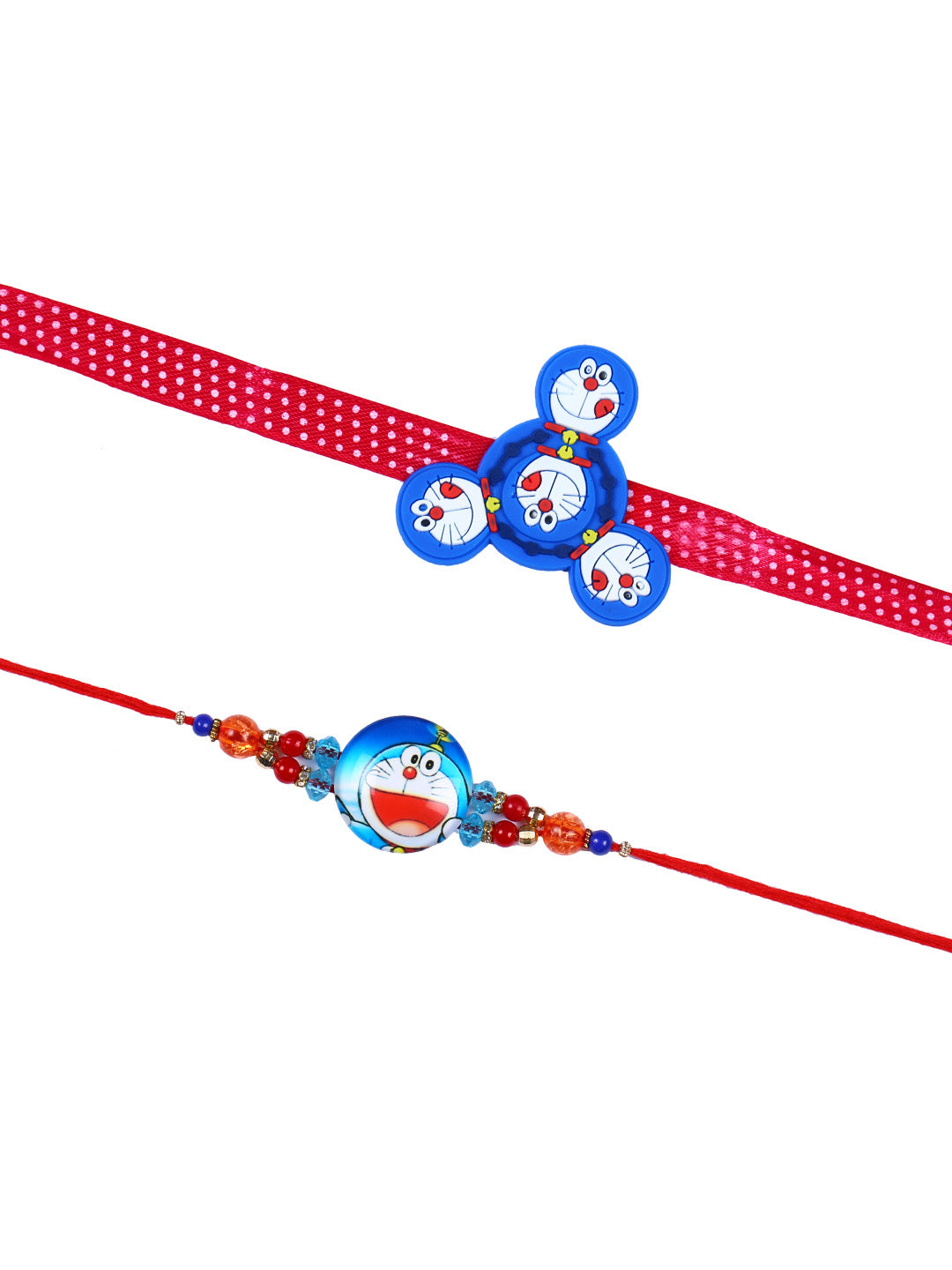 Doraemon Cartoon Rakhi Set of Two - Only Rakhi (PST22676_2)