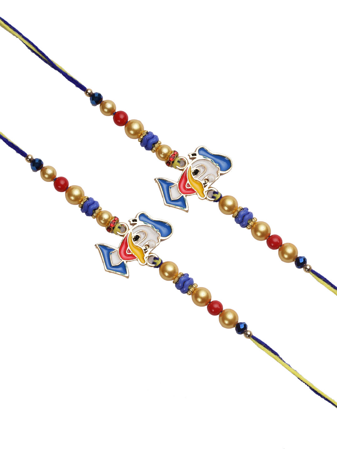 Donald Duck Cartoon Rakhi Set of Two - Only Rakhi (PST22680_2)
