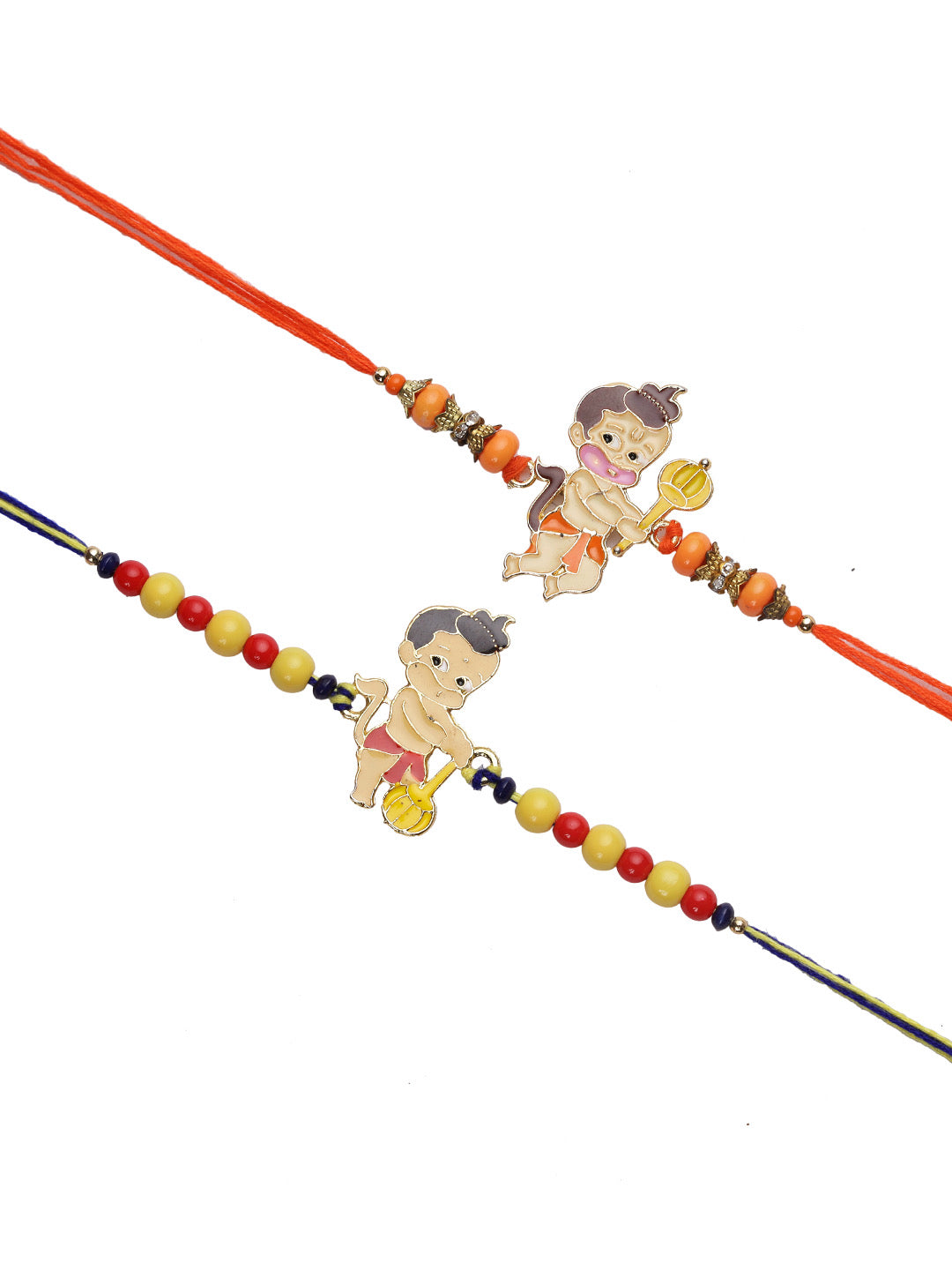 Baby Hanuman Rakhi Set of Two - Only Rakhi (PST22683_2)