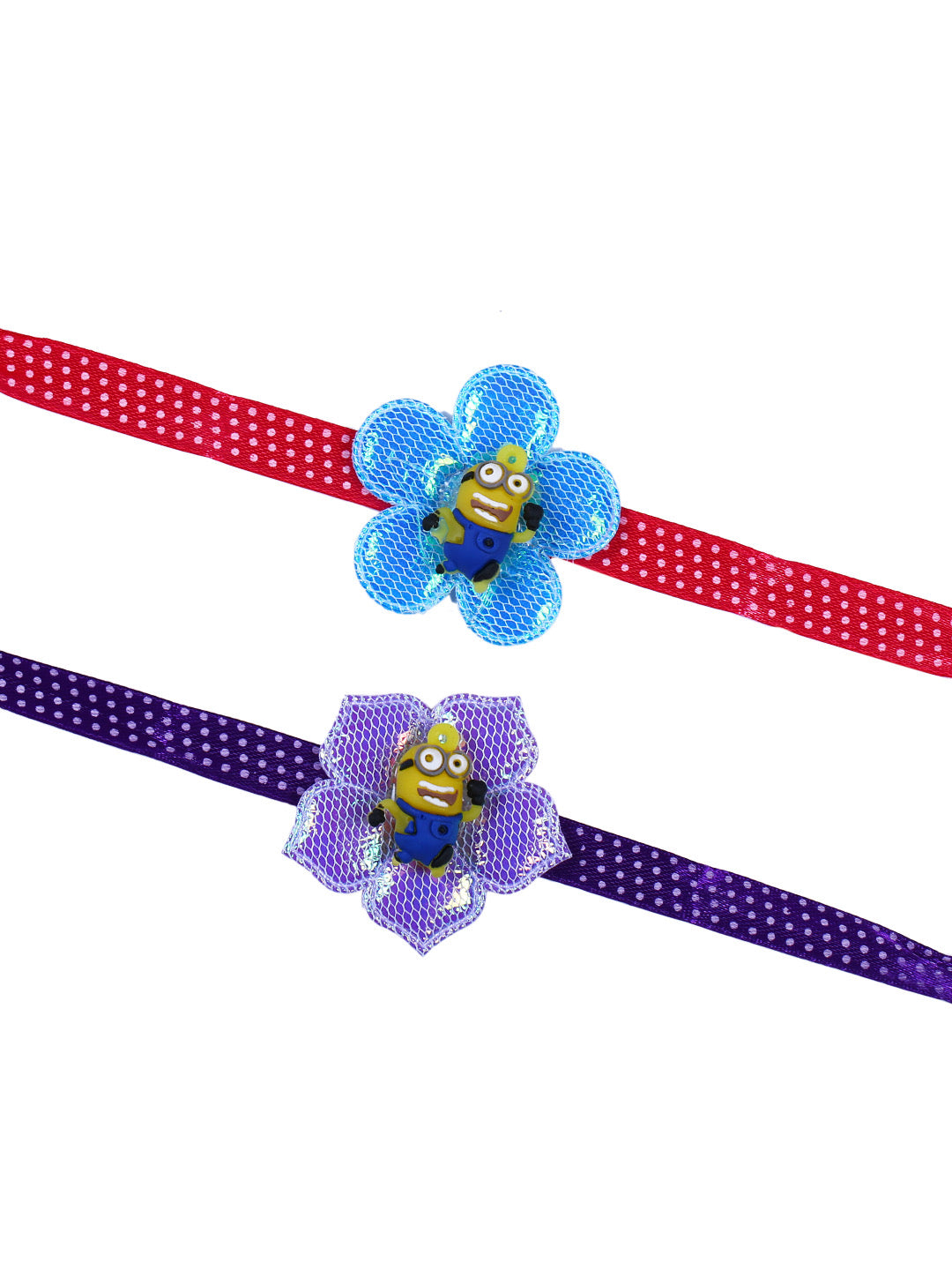 Minion in Flower Rakhi Set of Two - Only Rakhi (PST22685_2)