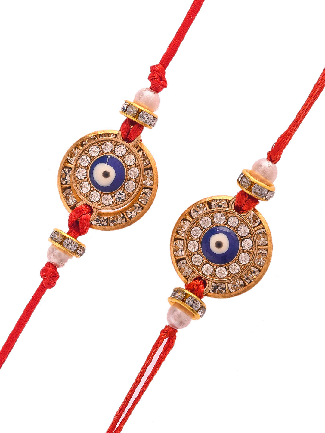 Evil Eye Woven Elegant Rakhi Set of Two - Only Rakhi (PST2301_2)