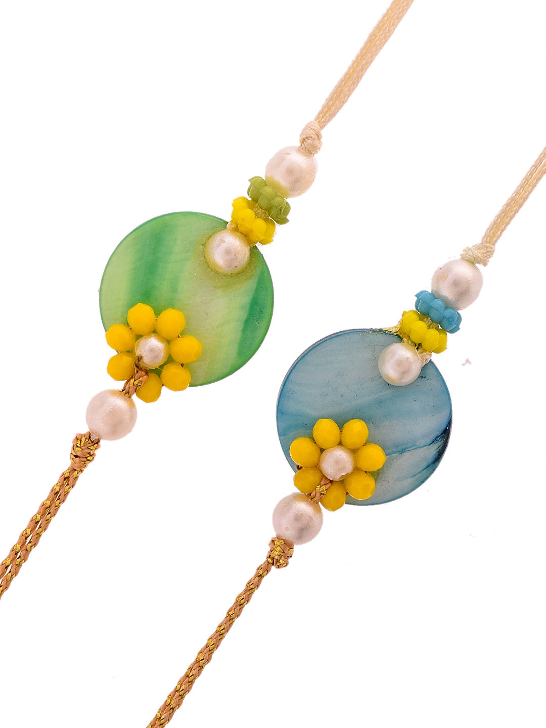 Resin Whimsically Crafted Celestial Rakhi Set of Two - Only Rakhi (PST2308_2)