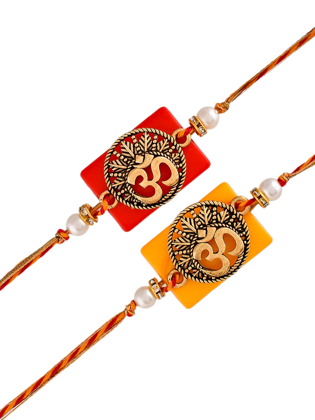 Set Of 2 Om Rakhi - Only Rakhi (PST2316_2)
