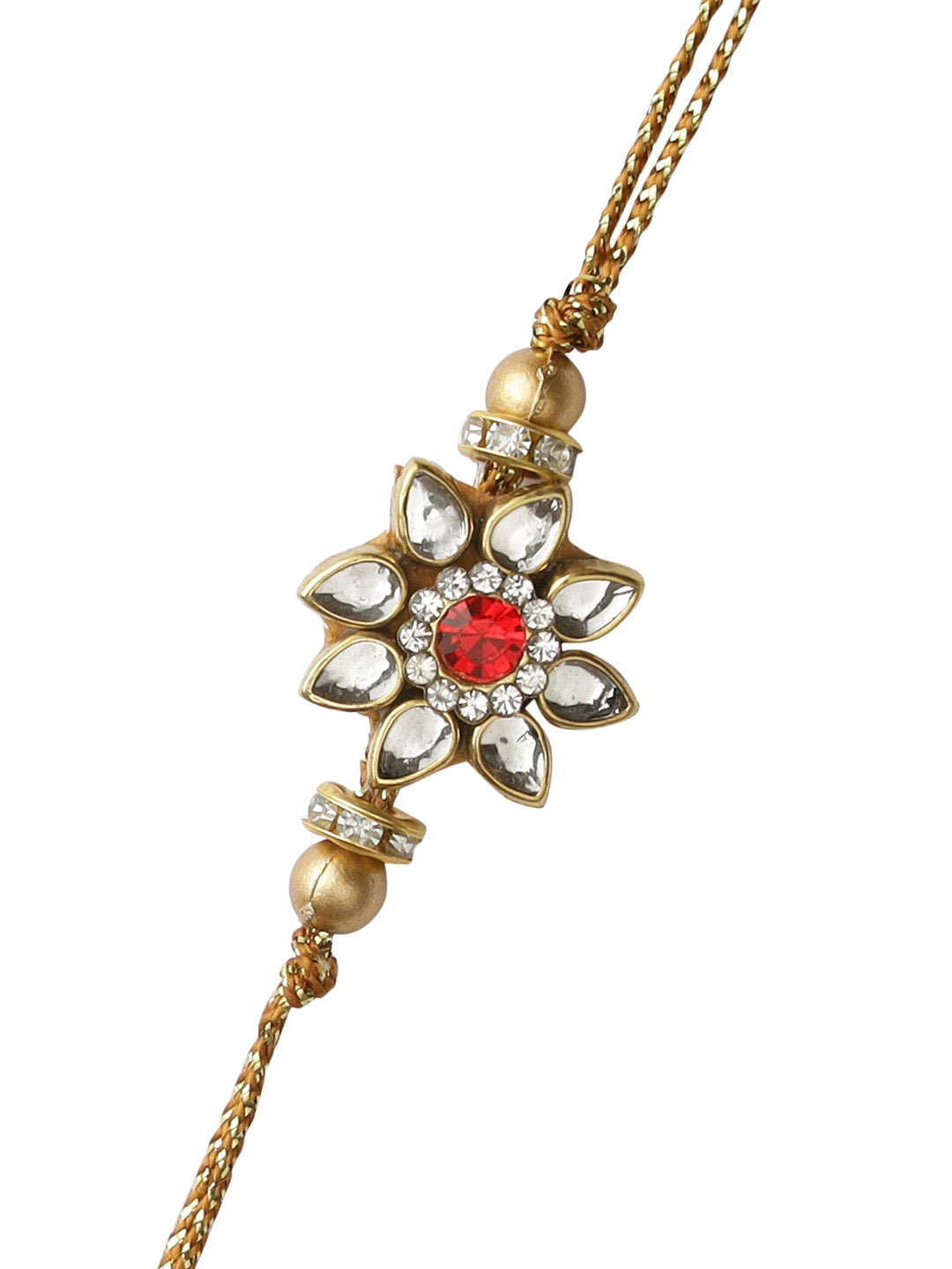 Handcrafted Bright Flower Rakhi - Only Rakhi (RJ22104)