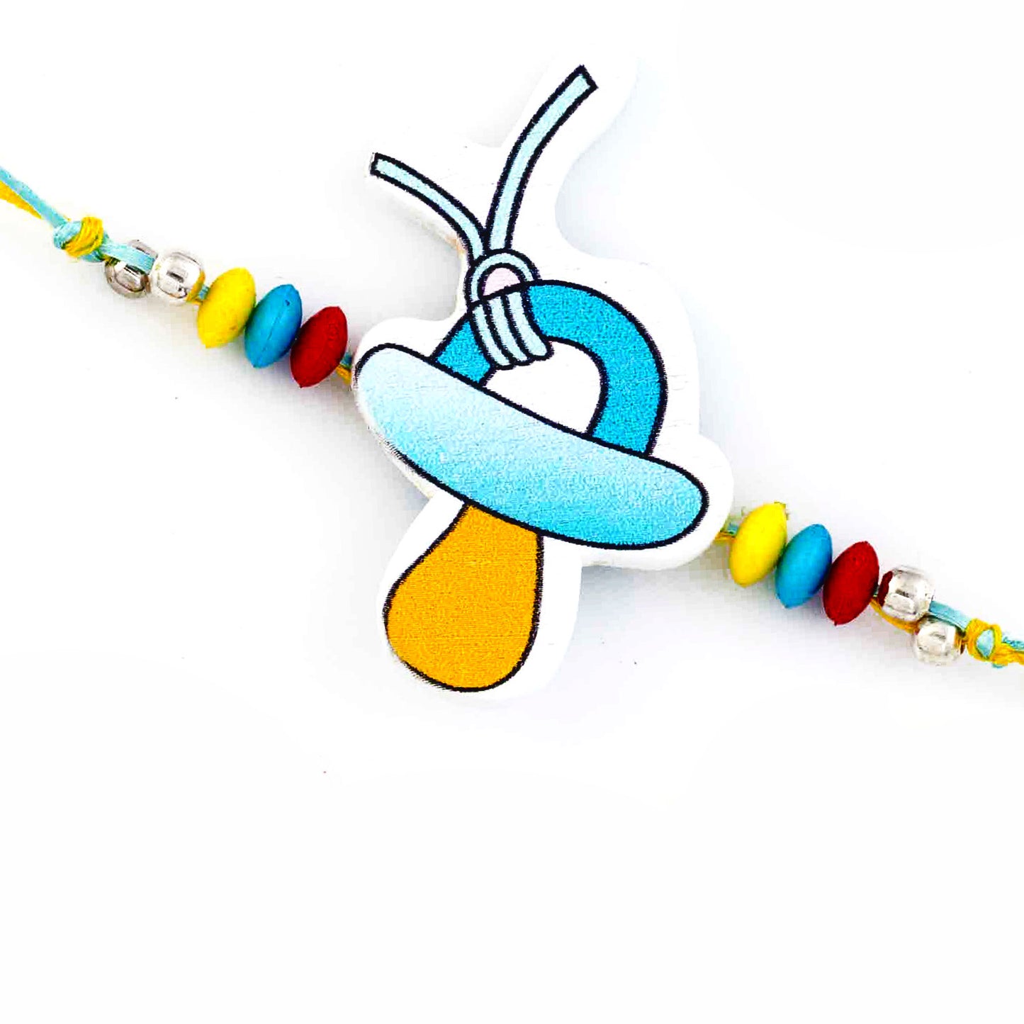 Aapno Rajasthan Wonderful Blue & Yellow Stylish Kids Rakhi - Default Title (RK17705)