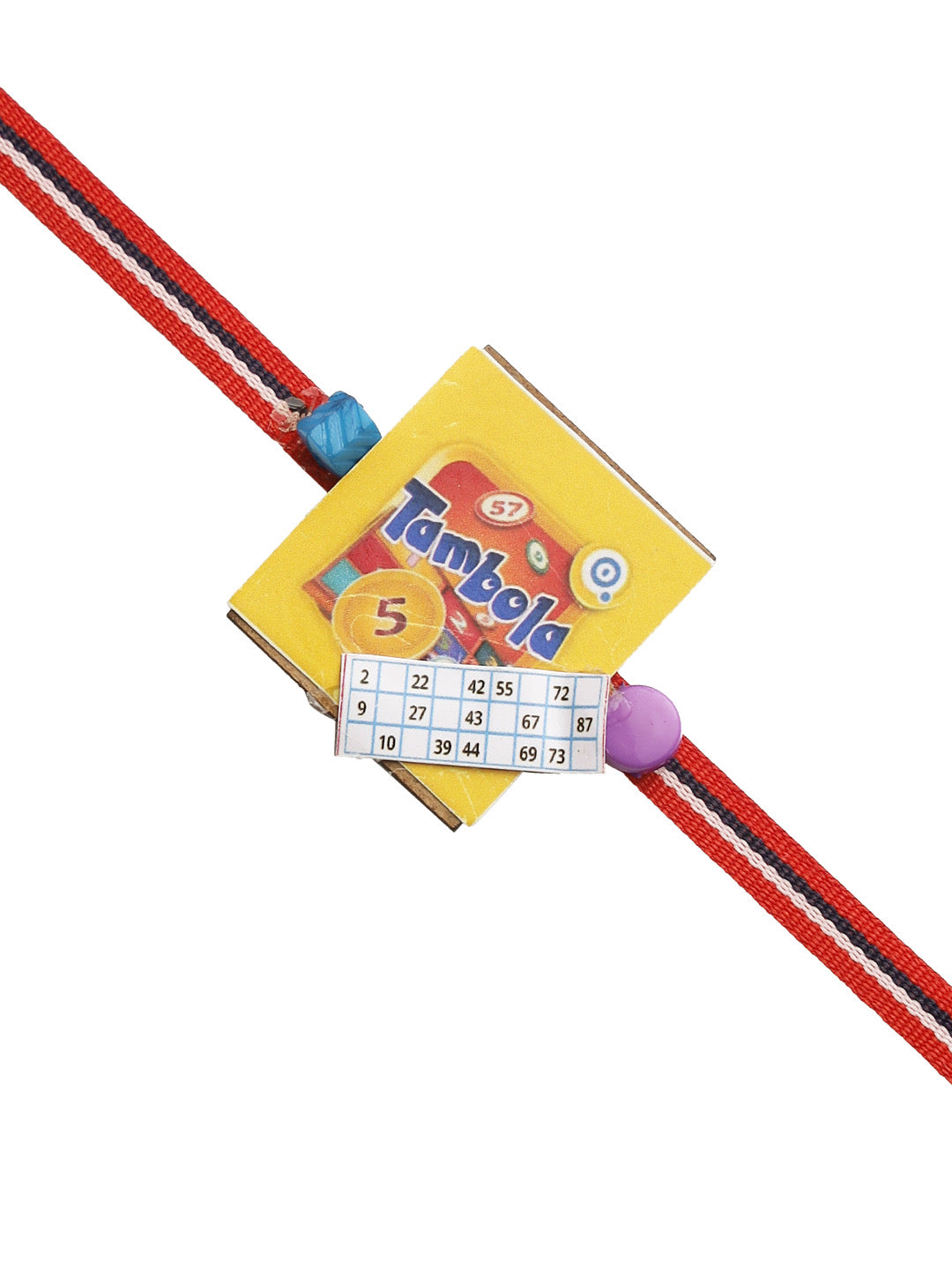 Yellow Tambola Kids Rakhi - Only Rakhi (RK22308)