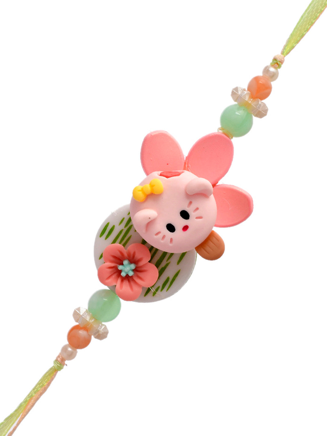 Resin & Flower Crafted 3D Toy Kids Rakhi - Only Rakhi (RK2325)