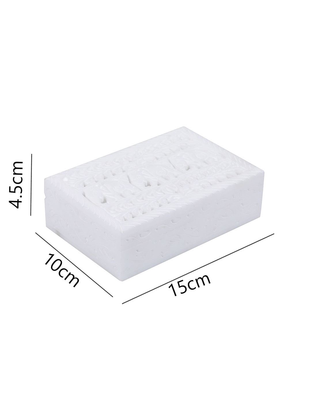 White Stone Storage Box - Default Title (SA2242C)
