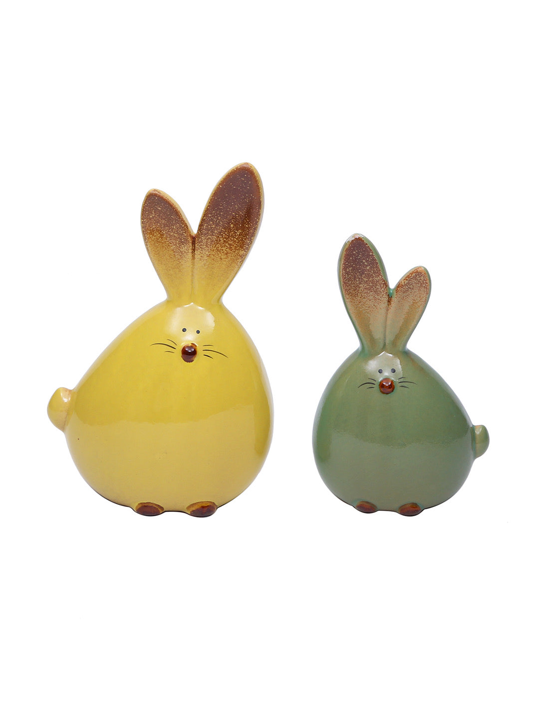 Cute and Colourful Ceramic Cartoonish Rabbits Set - Default Title (SHOW19530)