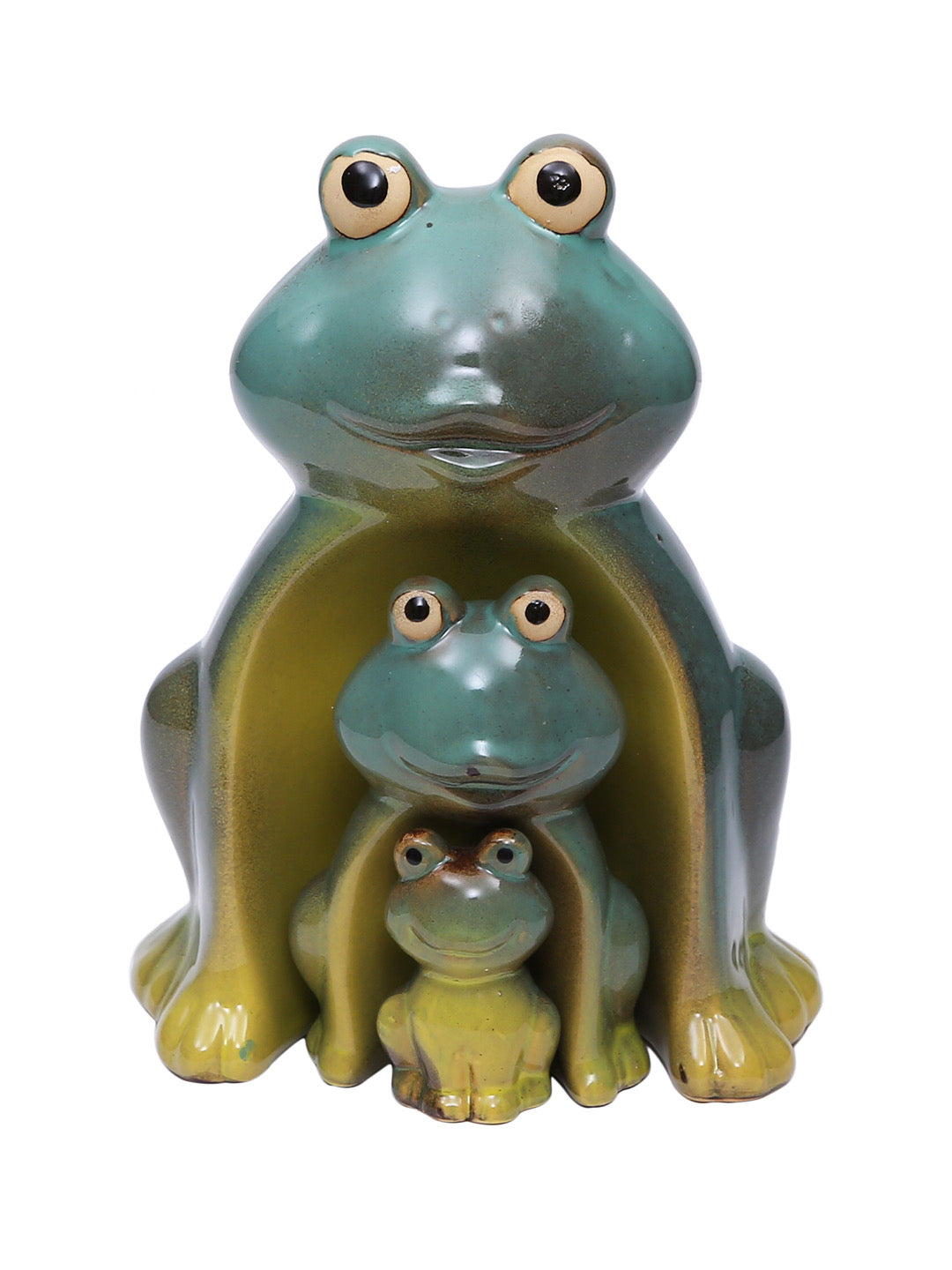 Joyous Nesting Handpainted Ceramic Frogs Set - Default Title (SHOW19548)