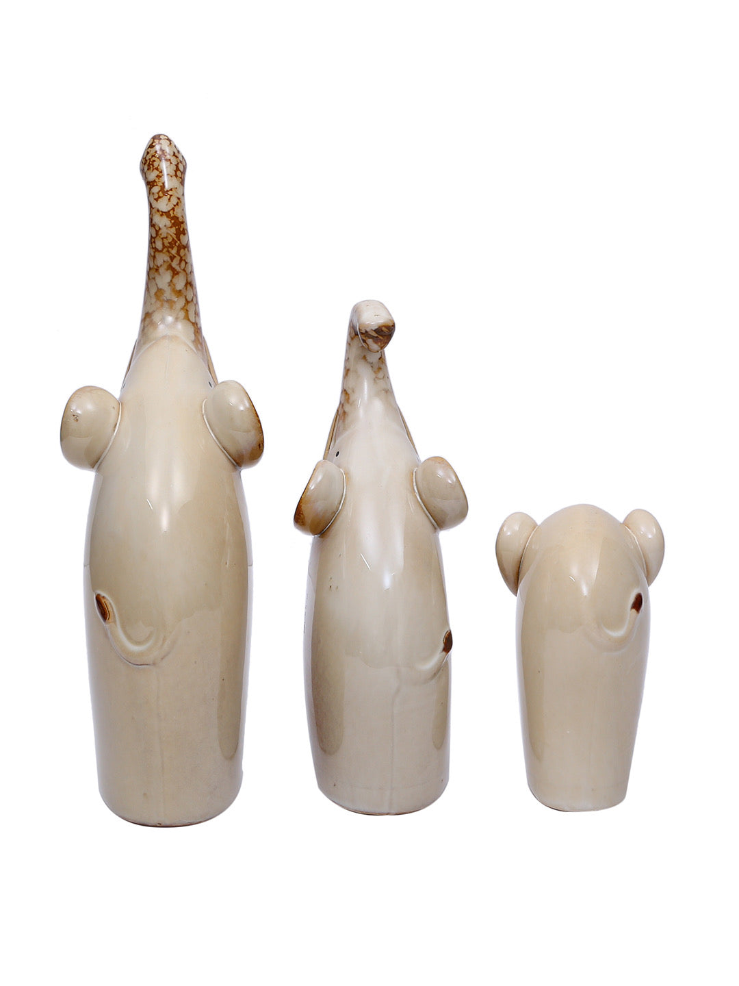 Majestic Elephant Trio Set in Ceramic - Default Title (SHOW19566)