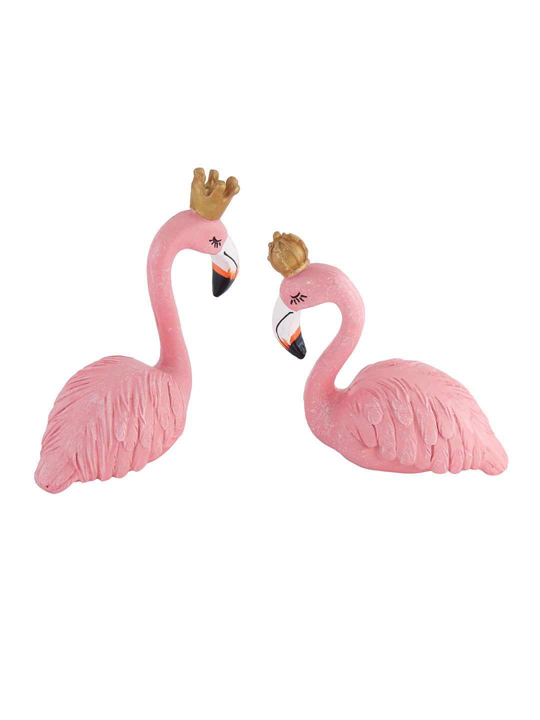 Set of 2 Polyresin Pink Showpiece - Default Title (SHOW20199_2)