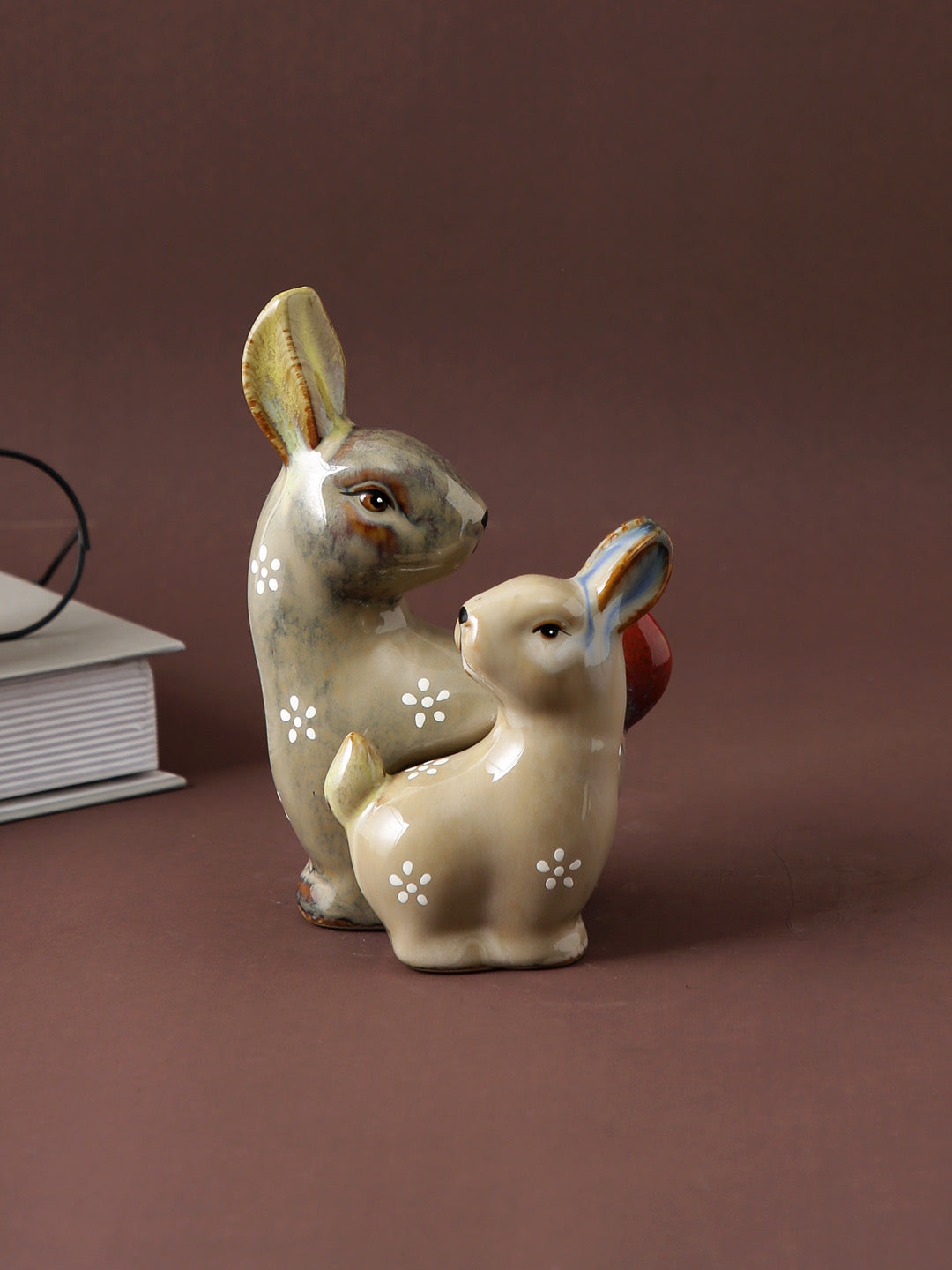 Cute Ceramic Rabbit Set Showpiece - Default Title (SHOWC22050_2)