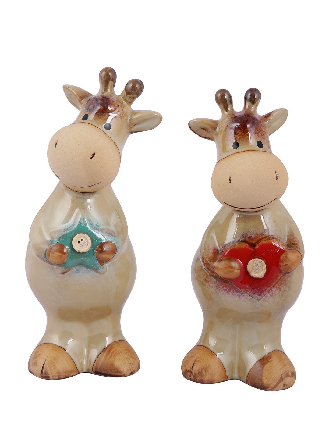 Set of 2 Cow Animal Showpiece - Default Title (SHOWC22072_2)