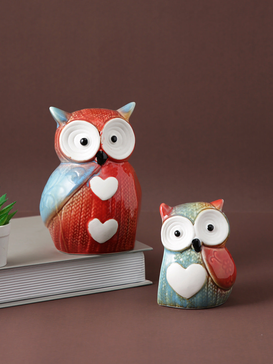 Beautiful Pair of Owl Showpiece - Default Title (SHOWC22077_2)
