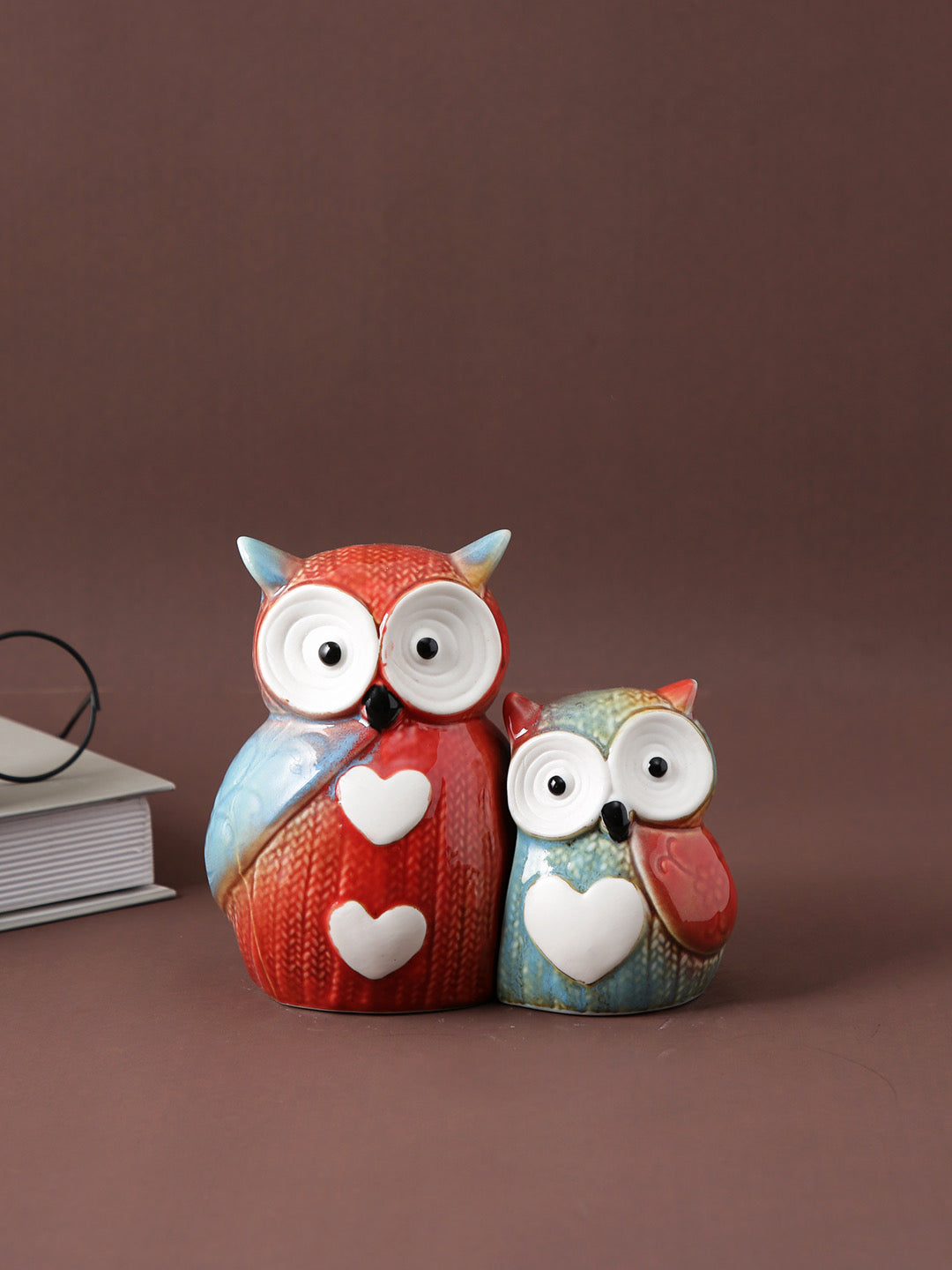 Beautiful Pair of Owl Showpiece - Default Title (SHOWC22077_2)
