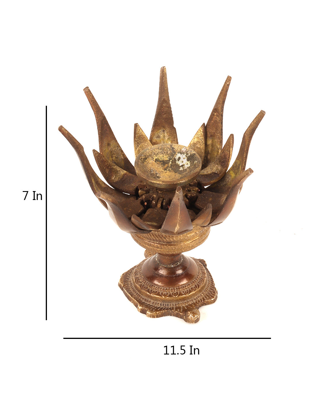 Lotus Oil Lamp Showpiece - Default Title (SHOWM2129)