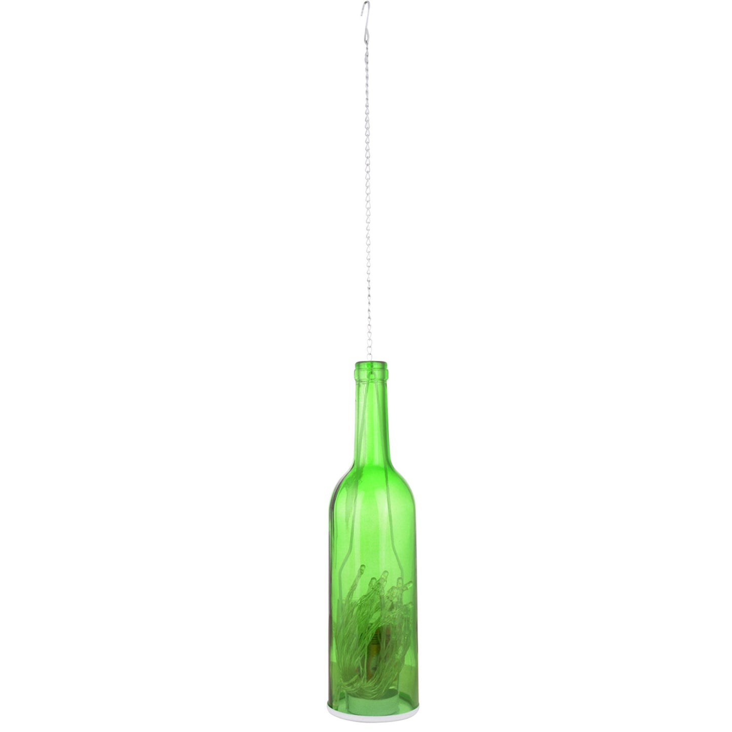 Transparent Bottle Style Hanging Tealight Holder - Default Title (TLT1515GR)