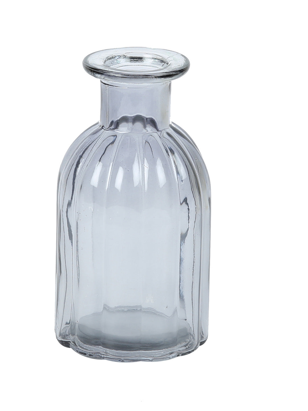 Unique Retro Design Grey Transparent Vase - Default Title (VAS22240GRA)