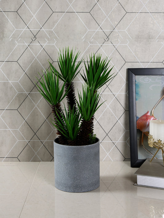 White Artificial Plant With Pot