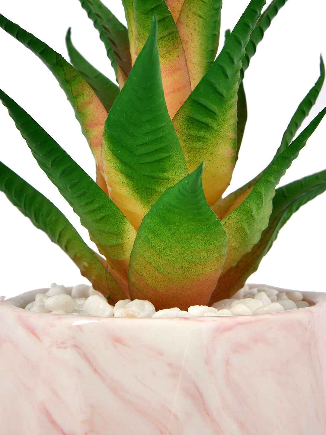 Citrus Delight Artificial Succulent with Pink Planter