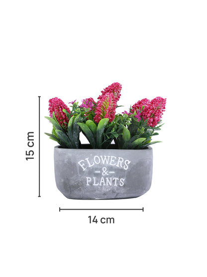Grey 1 Pieces Champa Artificial Plant With Pot