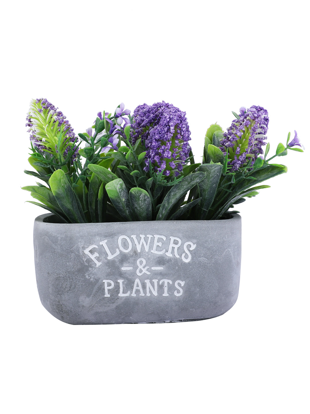 Grey 1 Pieces Lavender Artificial Plant With Pot
