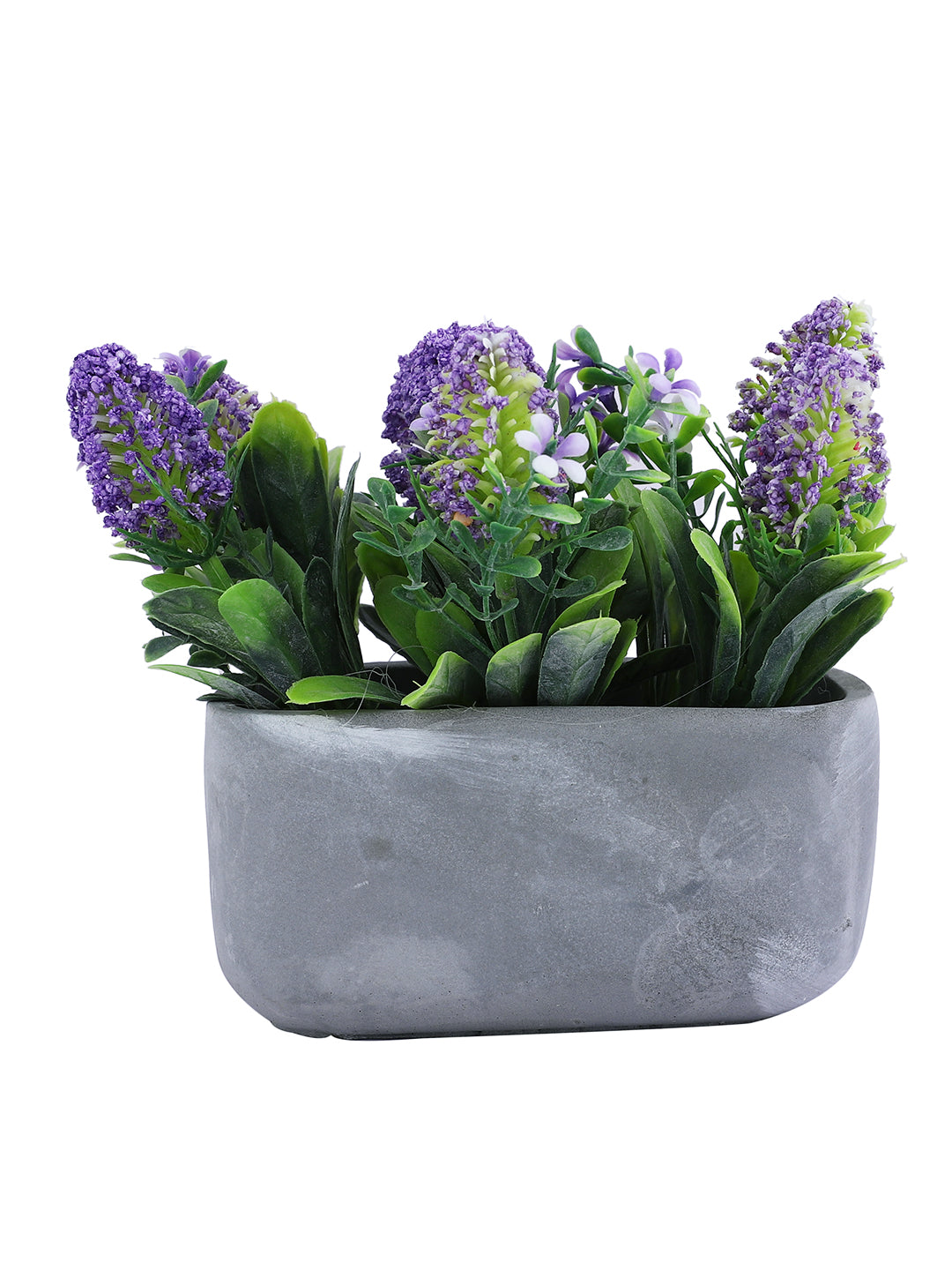Grey 1 Pieces Lavender Artificial Plant With Pot