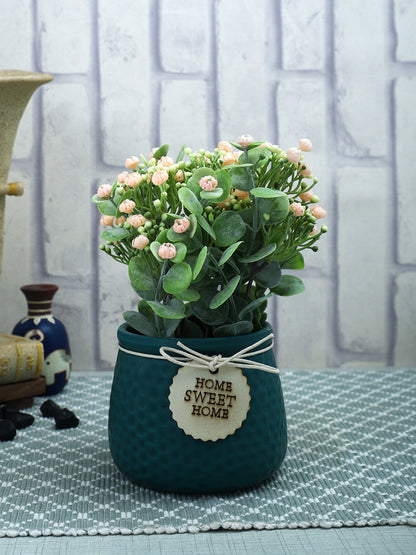 Green Rose Artificial Plant With Pot