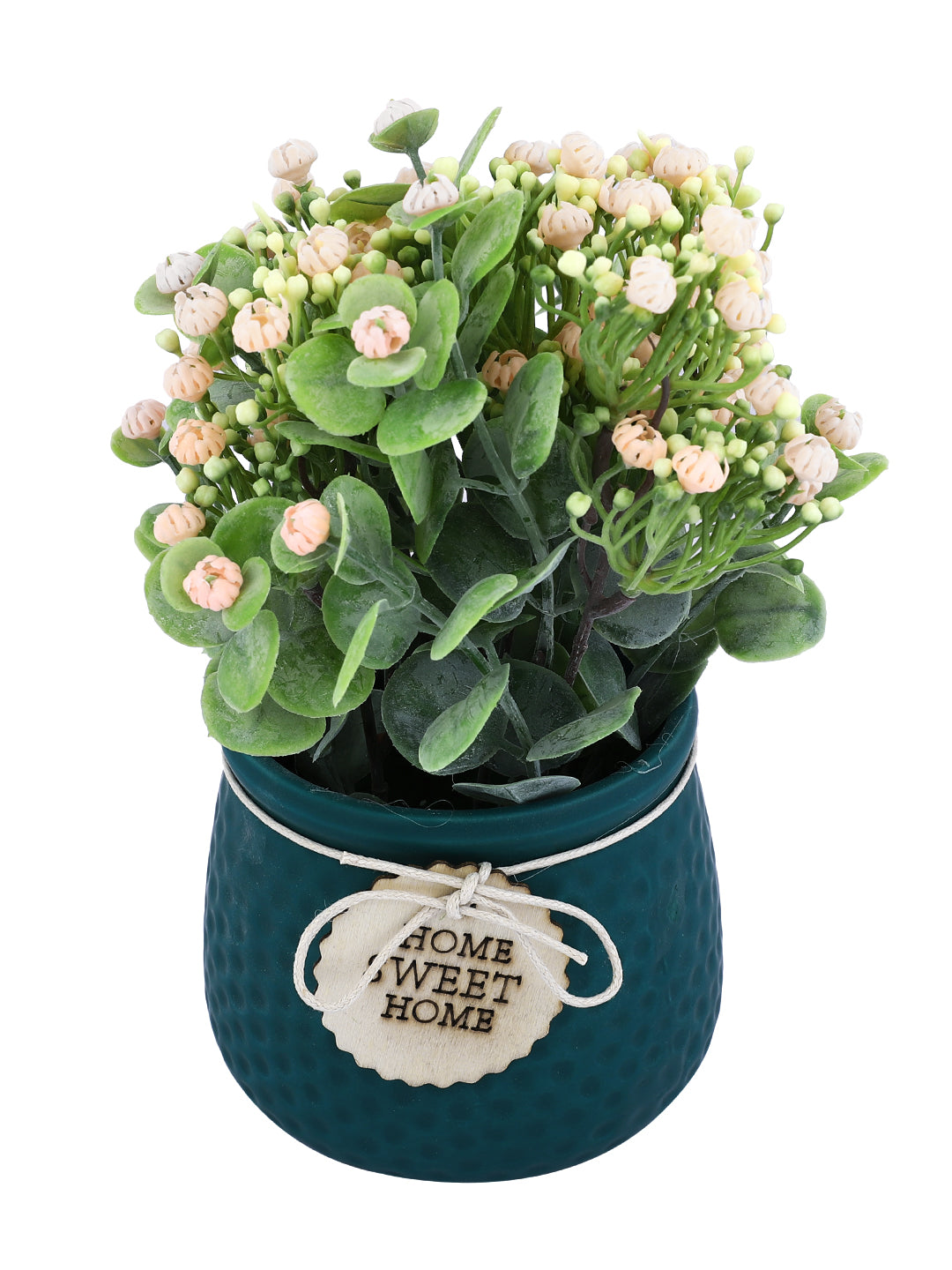 Green Rose Artificial Plant With Pot