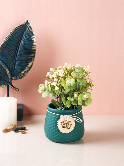 Green Rose Artificial Plant With Pot