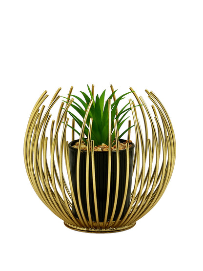 Black 1 Pieces Artificial Plant With Pot