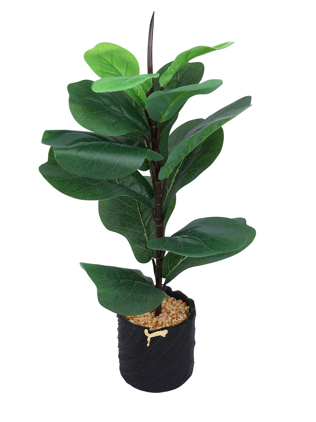 Black 1 Pieces Fig Artificial Plant With Pot