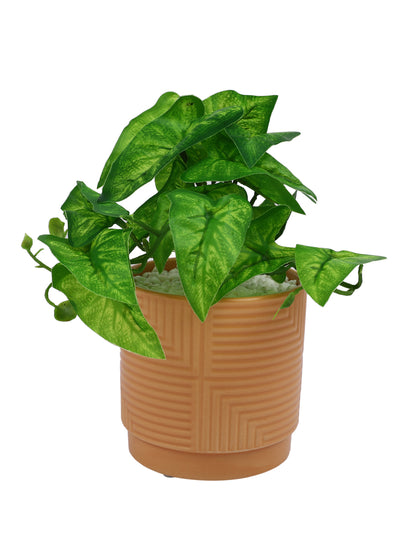 White 1 Pieces Bonsai Artificial Plant With Pot